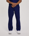 Pantalón de uniforme unisex de pierna recta con 2 bolsillos para enfermería
