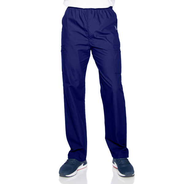 Men's 7 Pocket Cargo Straight Leg Scrub Pant for Nursing