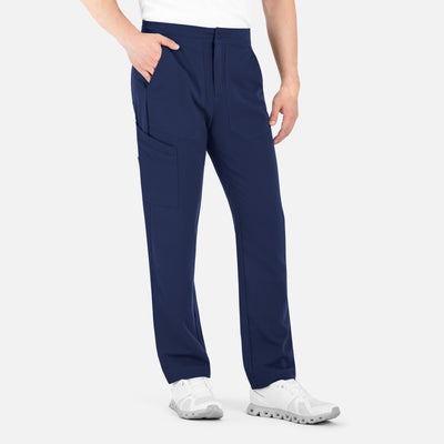 Men's 7 Pocket Matrix Pro Half Elastic Waistband Cargo Scrub Pants