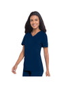 NAVY - Urbane Women's 3 Pocket V-Neck Performance Scrub Top for Nursing - Image 1