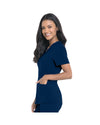 NAVY - Urbane Women's 3 Pocket V-Neck Performance Scrub Top for Nursing - Image 2