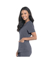 STEEL - Urbane Women's 3 Pocket V-Neck Performance Scrub Top for Nursing - Image 2