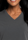STEEL - Urbane Women's 3 Pocket V-Neck Performance Scrub Top for Nursing - Image 4