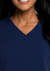 NAVY - Urbane Women's 3 Pocket V-Neck Performance Scrub Top for Nursing - Image 4