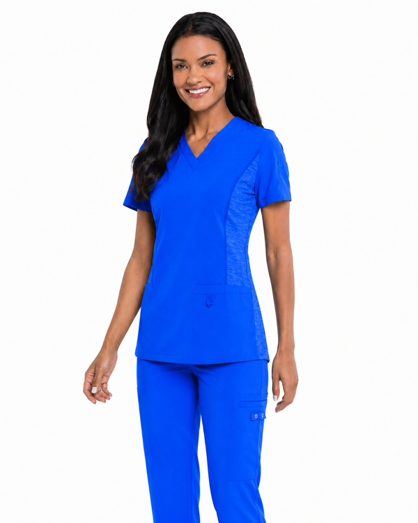 Women's V-Neck Crossover Sport Scrub Top for Nursing