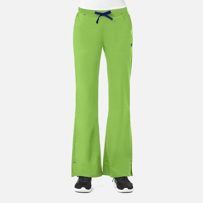 Pantalones de uniforme acampanados de 4 bolsillos para mujer