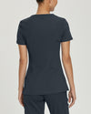 GRAPHITE - Urbane Impulse Women's 2 Pocket V-Neck Activewear Scrub Top for Nursing - Image 3