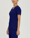 TRUE NAVY - Urbane Impulse Women's 2 Pocket V-Neck Activewear Scrub Top for Nursing - Image 2