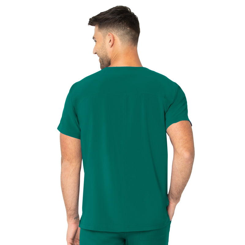 HUNTER - Urbane Performance Men's Men's V-Neck Performance Scrub Top for Nursing - Image 3