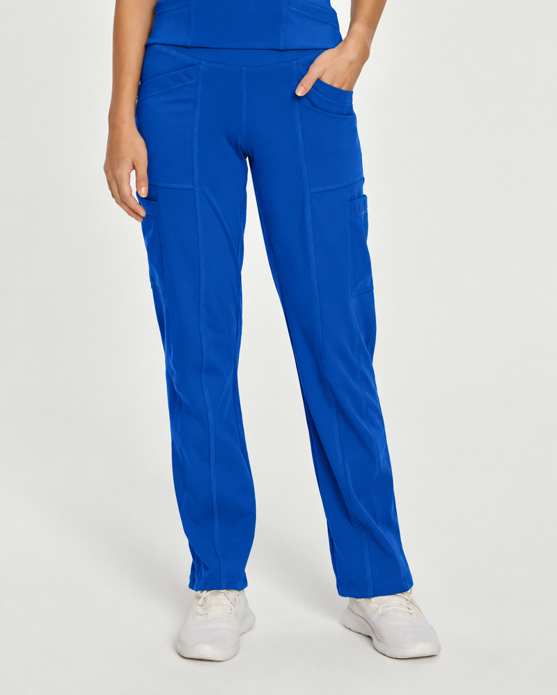 Urbane Impulse Women's 4 Pocket Cargo Straight Leg Activewear Scrub Pant for Nursing