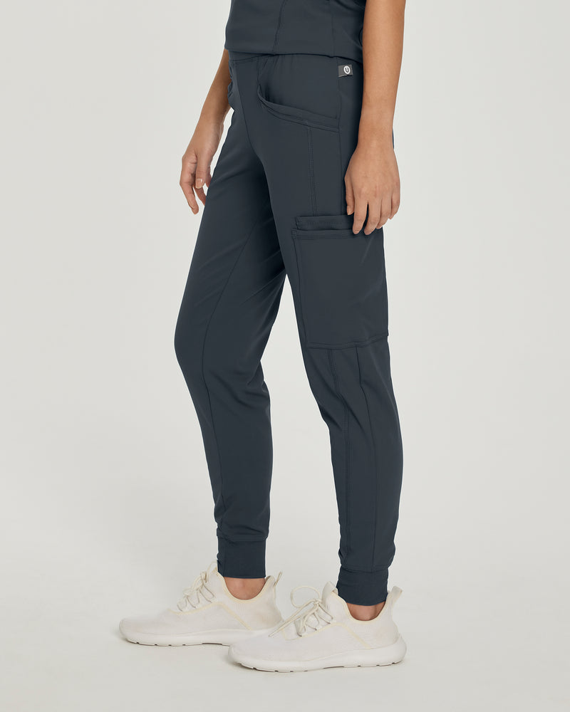 GRAPHITE - Urbane Impulse Women's 6 Pocket Jogger Activewear Scrub Pant for Nursing - Image 2