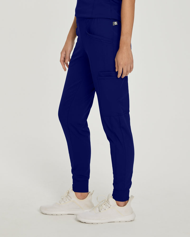 TRUE NAVY - Urbane Impulse Women's 6 Pocket Jogger Activewear Scrub Pant for Nursing - Image 2