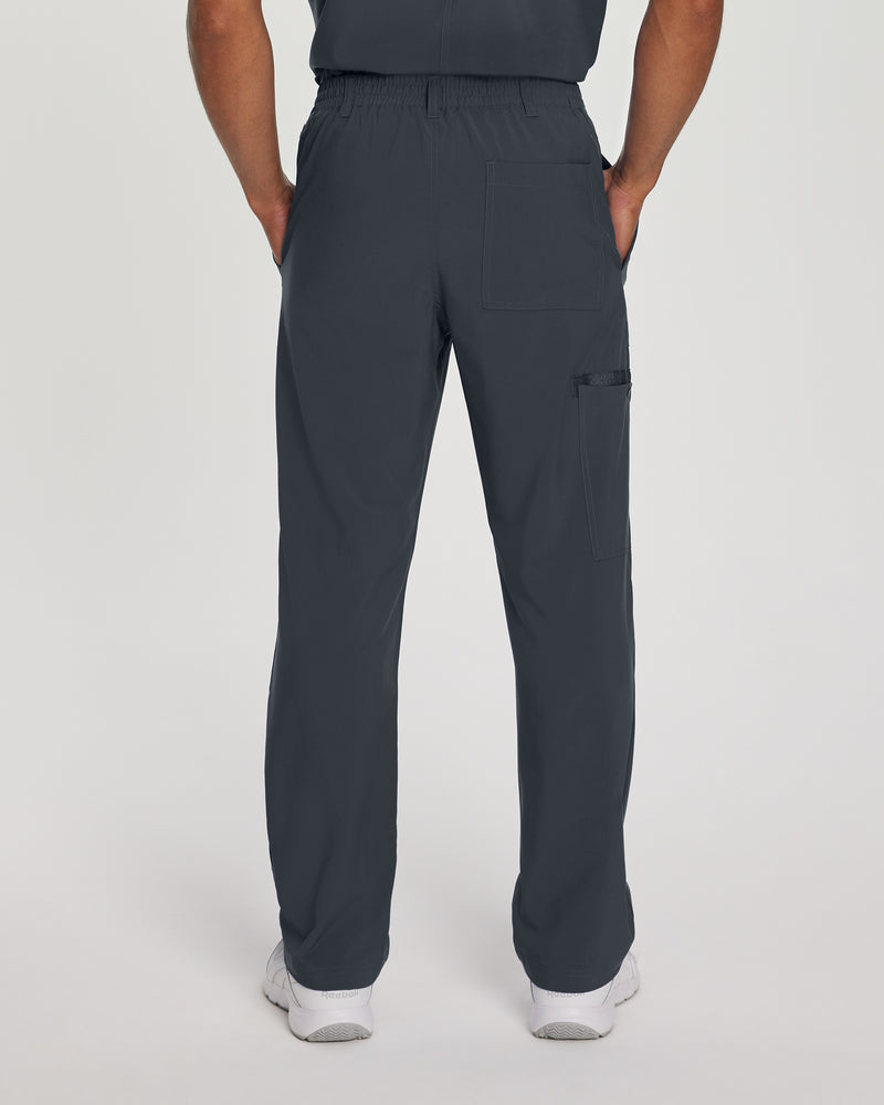 GRAPHITE - Urbane Performance Men's Men's Tapered Leg Cargo Performance Scrub Pant for Nursing - Image 3