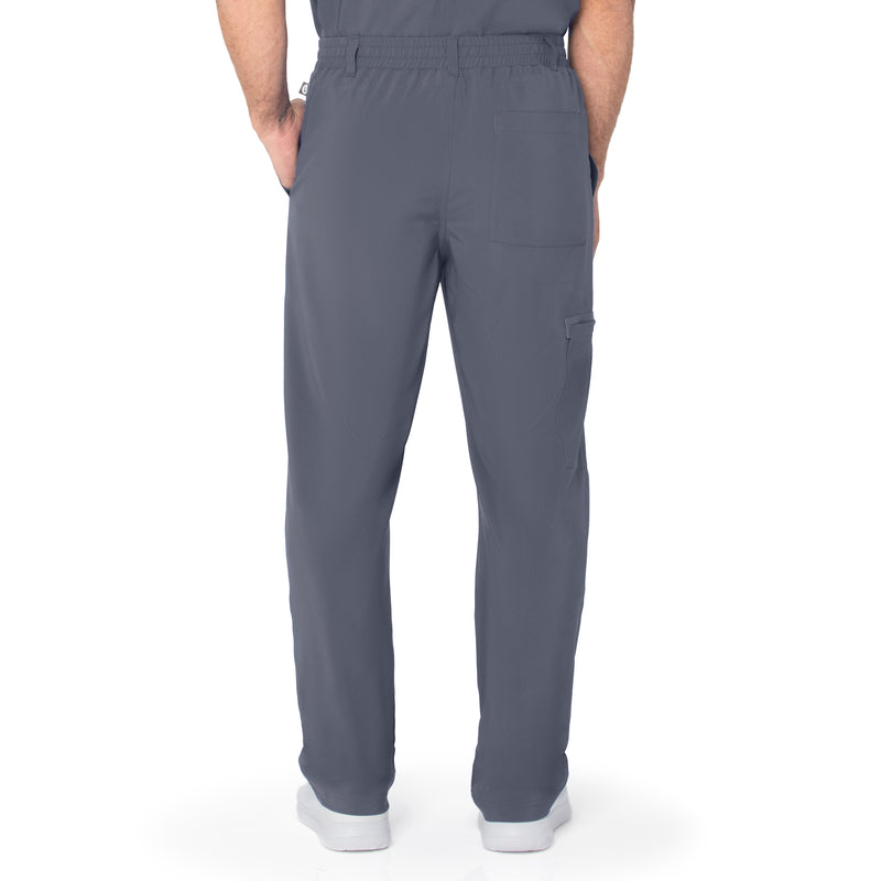 STEEL - Urbane Performance Men's Men's Tapered Leg Cargo Performance Scrub Pant for Nursing - Image 3