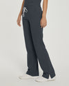 GRAPHITE - Urbane Women's 6 Pocket Cargo Flare Leg Performance Scrub Pant for Nursing - Image 2