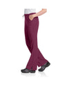 WINE - Urbane Women's 6 Pocket Cargo Flare Leg Performance Scrub Pant for Nursing - Image 2