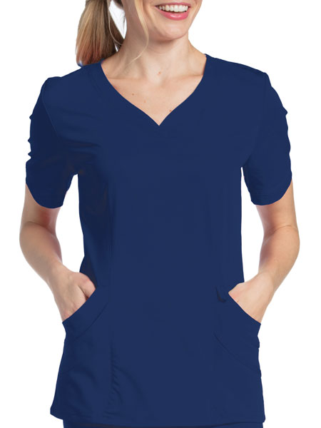 Urbane Ultimate Women's 4-Pocket Sweetheart Neck Scrub Top