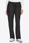 BLACK - Healing Hands HH Works Women's 6 Pocket Full Elastic Straight Leg Scrub Pant for Nursing - Image 2