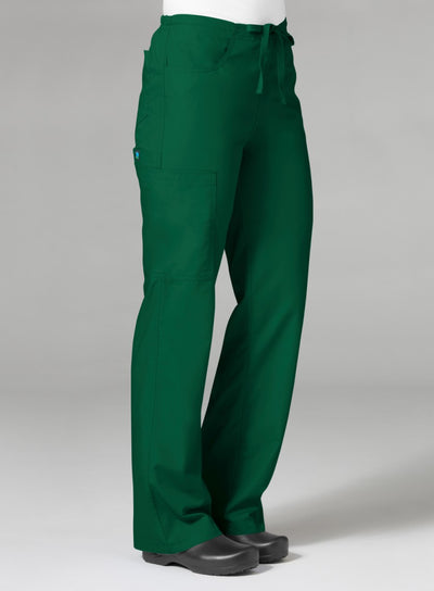 Pantalones médicos cargo utilitarios de 5 bolsillos para mujer