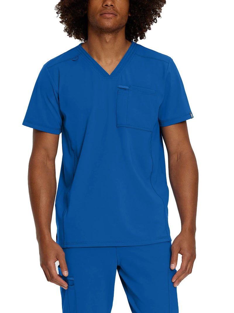 New Royal - Urbane Impulse Men's 1-Pocket V-Neck Scrub Top