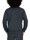 GRAPHITE - Urbane Performance Men's 2 Pocket Zip Front Fleece Scrub Jacket for Nursing - Image 3