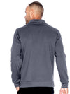 STEEL - Urbane Performance Men's 2 Pocket Zip Front Fleece Scrub Jacket for Nursing - Image 2