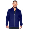TRUE NAVY - Urbane Performance Men's 2 Pocket Zip Front Fleece Scrub Jacket for Nursing - Image 1