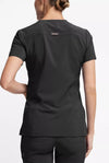 Dickies Riveting Women's 2-Pocket Stretch Contrast Stitching V-Neck Scrub Top