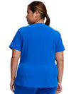 ROYAL - Dickies Riveting Women's 1 Pocket Tuck-In V-Neck Scrub Top for Nursing - Image 1