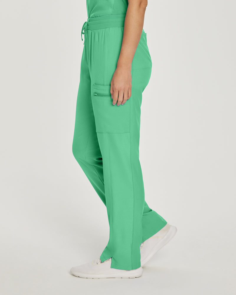 NU GREEN - Landau Women's Nu Green Petite Convertible Cargo Scrub Pant - Image 2