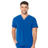 NEW ROYAL - Urbane Performance Men's Men's V-Neck Performance Scrub Top for Nursing - Image 1
