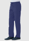 Navy - Maevn Men's Scrub Pants - Front View