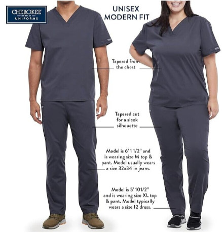 Cherokee Workwear Revolution Unisex Drawstring Tapered Leg Scrub Pant for Nursing