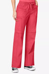 Papaya - WonderWink WonderFLEX Faith Women's 6-Pocket Stretch Boot Cut Cargo Scrub Pant