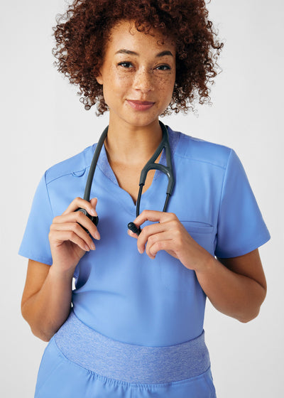 Women's 2 Pocket VIBE Scrub Top