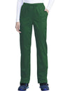 HUNTER GREEN - Cherokee Workwear Revolution Women's Mock Wrap Scrub Top - Image 1