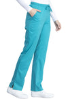Cherokee Workwear Revolution Tech Women's 4 Pocket Mid Rise Straight Leg Drawstring Scrub Pant WW041