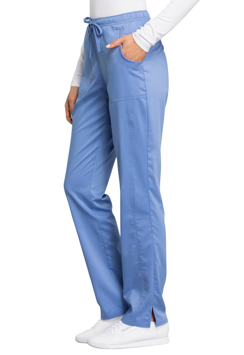 CEIL - Cherokee Workwear Revolution Tech Women's 3 Pocket Mid Rise Straight Leg Drawstring Scrub Pant - Image 2