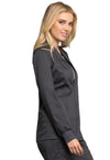 PEWTER - Cherokee Workwear Revolution Tech Women's Zip Front Scrub Jacket - Image 4