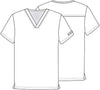 BLACK - Cherokee Workwear Professionals Unisex Pocketless Tuckable V-Neck Scrub Top for Nursing - Image 6