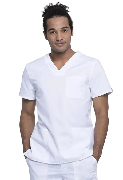 Cherokee Workwear Revolution Tech Men's 3 Pocket V-Neck Scrub Top