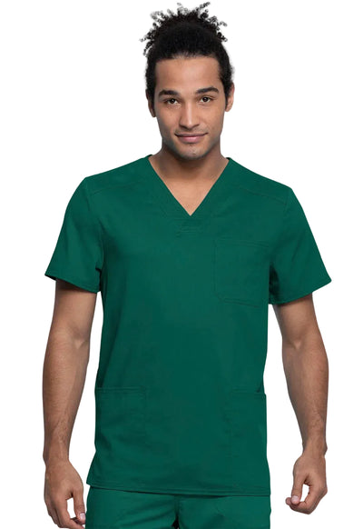 Cherokee Workwear Revolution Tech Men's 3 Pocket V-Neck Scrub Top
