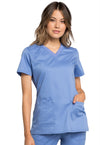 CEIL - Cherokee Workwear Revolution Tech Women's 2 Pocket V-Neck Scrub Top - Image 1