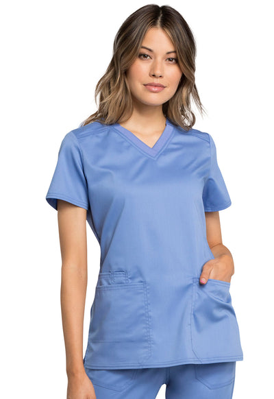 Cherokee Workwear Revolution Tech Women's 2 Pocket V-Neck Scrub Top