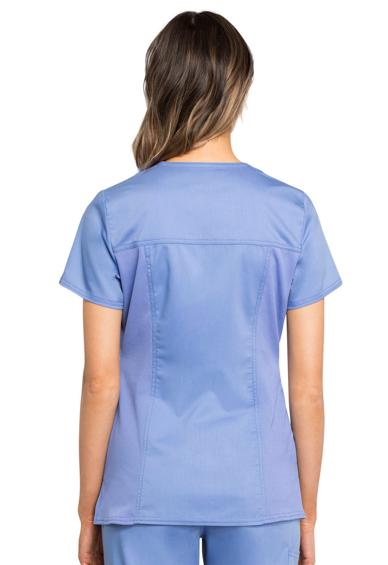 CEIL - Cherokee Workwear Revolution Tech Women's 2 Pocket V-Neck Scrub Top - Image 3