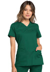 HUNTER - Cherokee Workwear Revolution Tech Women's 2 Pocket V-Neck Scrub Top - Image 1