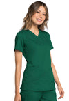 HUNTER - Cherokee Workwear Revolution Tech Women's 2 Pocket V-Neck Scrub Top - Image 4