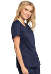NAVY - Cherokee Workwear Revolution Tech Women's 2 Pocket V-Neck Scrub Top - Image 4