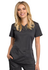 PEWTER - Cherokee Workwear Revolution Tech Women's 2 Pocket V-Neck Scrub Top - Image 1