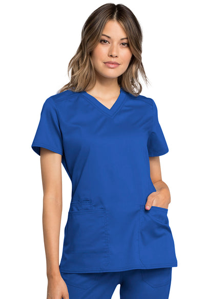 Cherokee Workwear Revolution Tech Women's 2 Pocket V-Neck Scrub Top